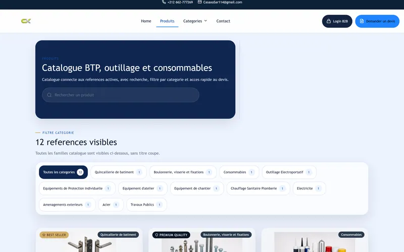 Casaxa: Connected product catalogue