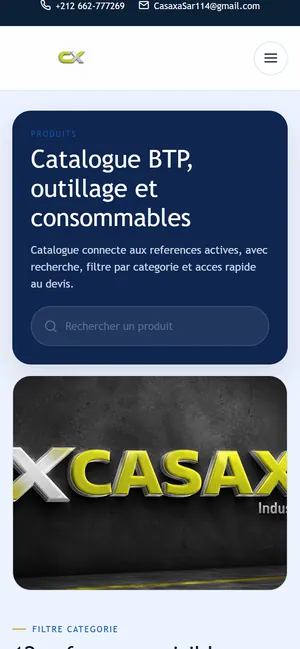 Casaxa: Connected product catalogue, mobile