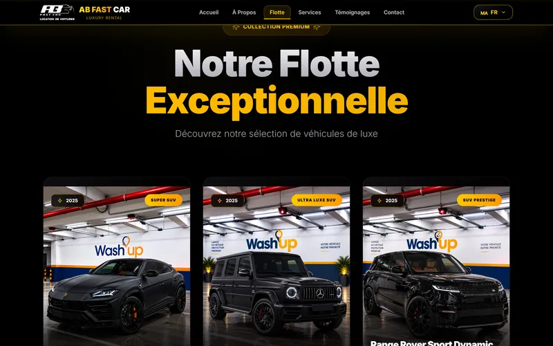 FFastCar: Premium fleet showcase