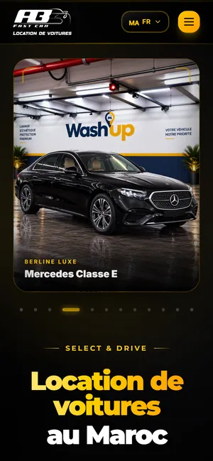 FFastCar — homepage, mobile