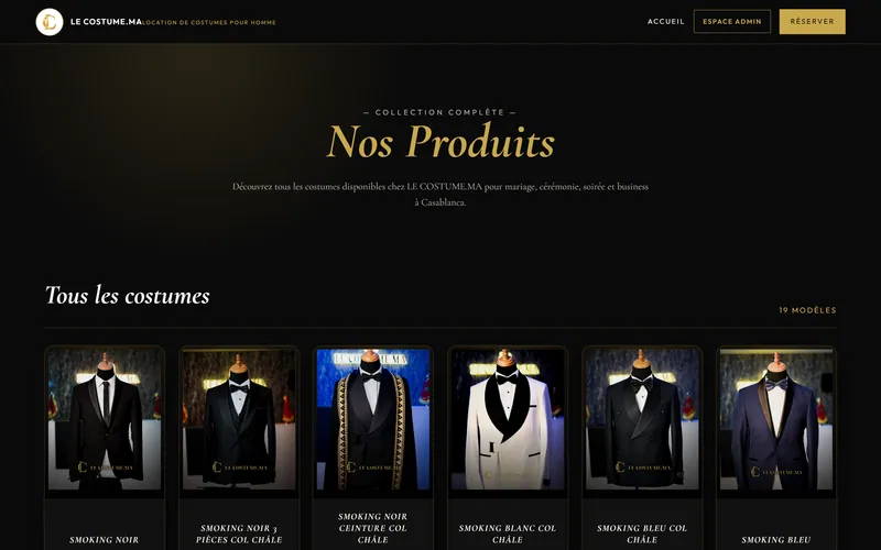 Le Costume: The full suit catalogue
