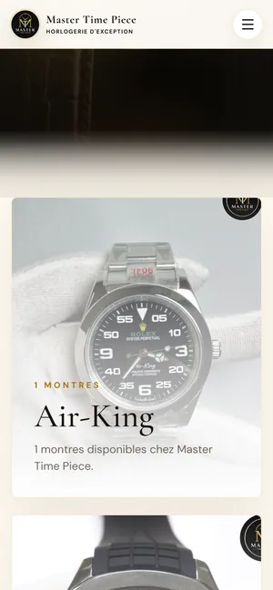 Master Time Piece: Collections index across 13 brands, mobile